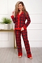 Женская пижама 18062 / красный клетка