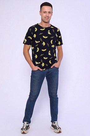 Мужская футболка Банан 2217 / Черный