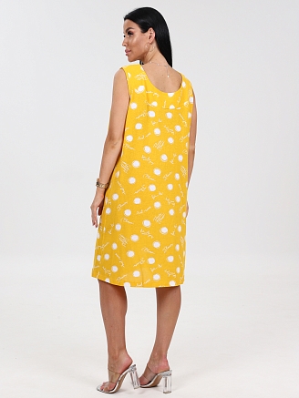 Женский сарафан Вертикаль СК-418 / Круги на желтом