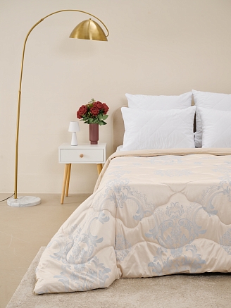 Одеяло "Лебяжий пух" сатин-жаккард / Золото