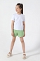 Детские шорты для девочки Николь / Зеленые