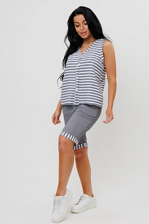 Женский костюм с бермудами 1967/2 / Серый