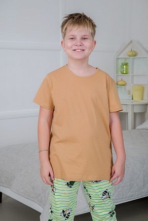 Подростковая футболка из кулирки / Охра