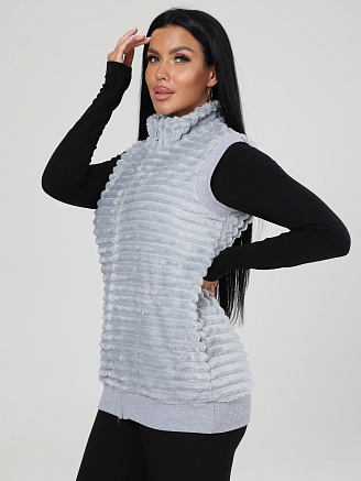 Женский жилет велсофт ЖВ-427 / Серый