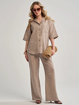 Женский костюм "Эко-Муслин" 2470-Мус / Мокко