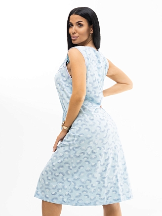 Женская сорочка мод.38/27 / Голубой