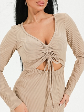 Женское платье Крис / Бежевый