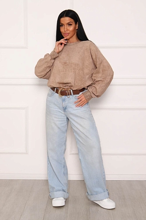 Женский свитшот 84302 / бежевый