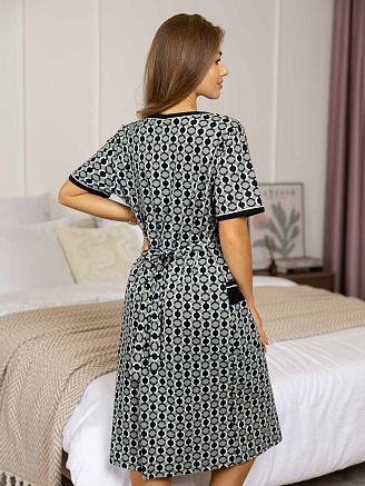 Женский халат мод.2088/1 / Черный