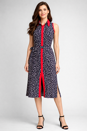 Платье женское 39066 / темно-синий