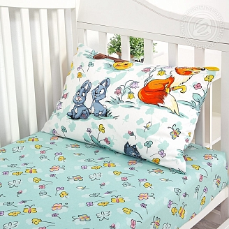 Постельное белье в кроватку поплин арт.922 Колобок