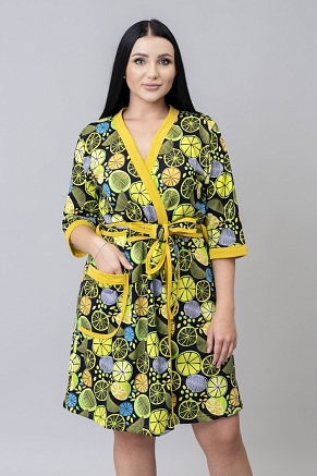 Женский халат М-139 / лайм