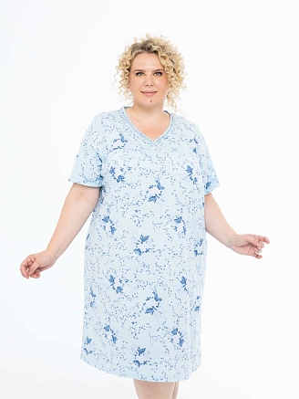 Женская сорочка мод.1930 / Голубой