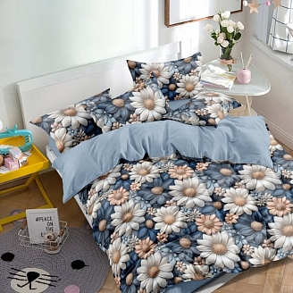 Постельное белье поплин набивной / В ассортименте