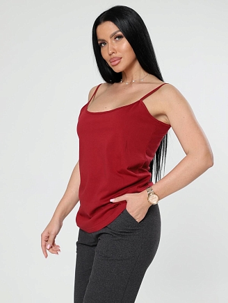 Женская майка Долси / бордовый