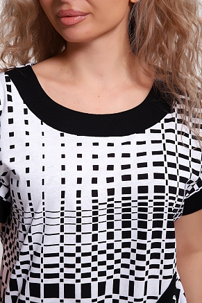 Женский костюм Телец / бело-черный