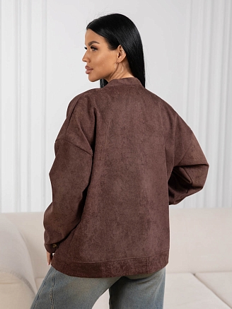 Женский бомбер мод.2167/2 / Коричневый