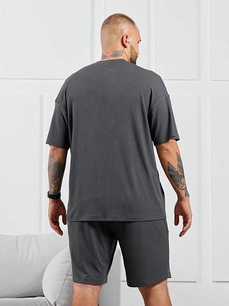 Фуфайка (футболка) мужская Алессандро-1 / графитовый