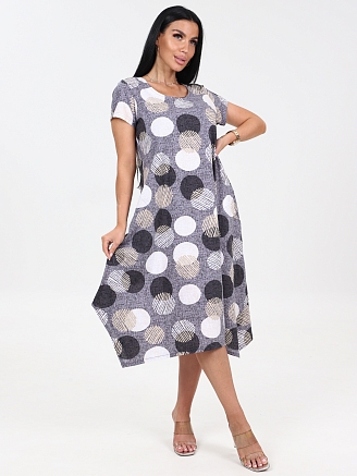 Женское платье Волна ПлК-458 / Шары на капучино