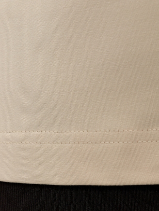 Женская футболка Соло / бежевый