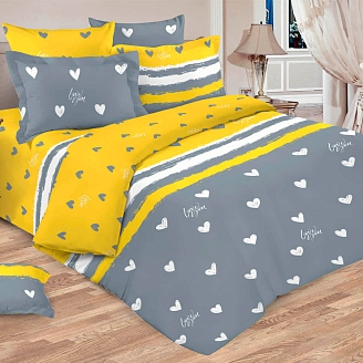 Постельное белье перкаль / Дуэт серый