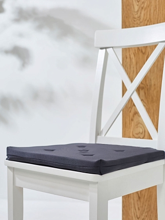 Подушка на стул Юстина / Графит