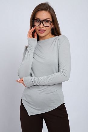 Женский лонгслив 83904 / серый