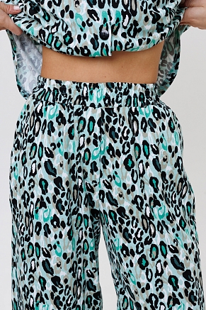 Женский костюм с бермудами 2264 / Бирюзовый