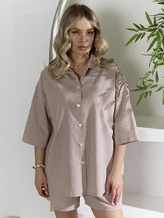 Женский костюм Ангелина-1 / миндаль меланж