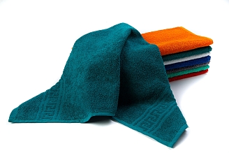 Полотенце махровое г/к Узбекистан 380 гр/м2 / 507-темно-зеленый
