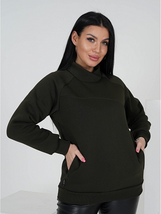 Женский свитшот Зима / Хаки