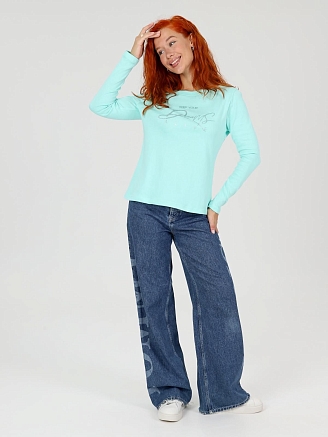 Женский лонгслив Флоп / ментол