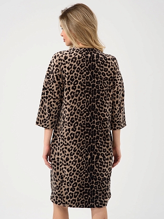 Женский халат "Сафари" (молния) 2426-В / Коричневый