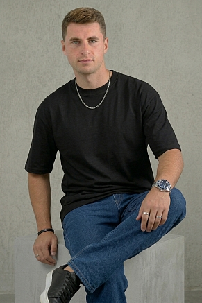 Мужская футболка 14515 / черный