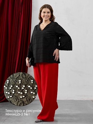 Женская блузка Милица-2 / чёрный-1