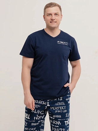 Пижама мужская "Легенда" арт. мк1260 / Тёмно-синий