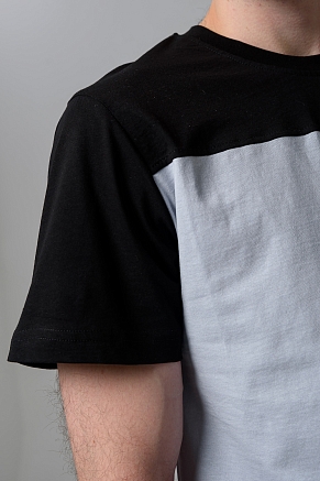 Мужская футболка 14482 / серый+черный