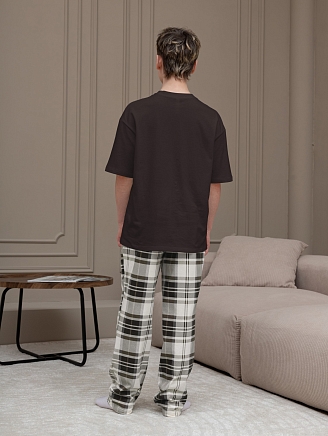 Детский костюм для мальчика Мишель-3 КМ-217 / коричневый