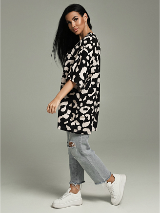 Женская футболка Ирбис / Черный