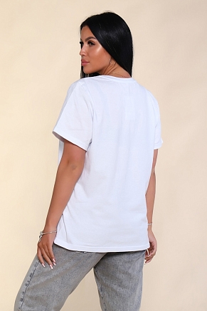 Женская футболка Тату Дракона-2 2220 / Белый