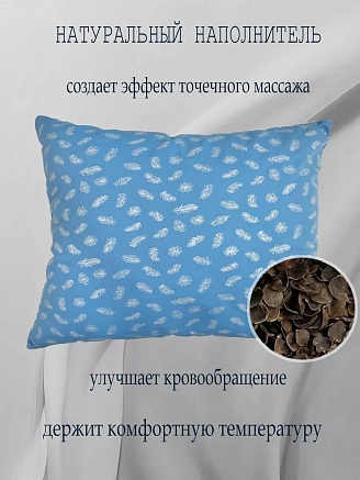 Подушка с лузгой гречихи тик п/э