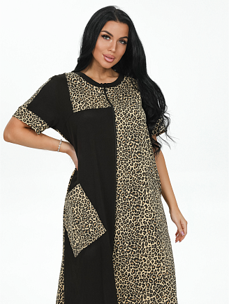 Женский халат Валерия / Леопард