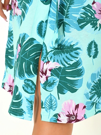 Женский халат М-120 / листья