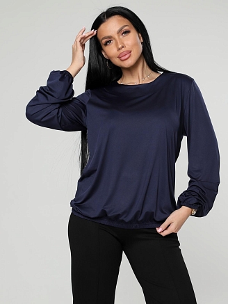 Женская блуза Мирея / темно-синий