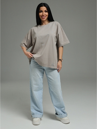 Женская футболка Анита-3 / Серо-бежевый