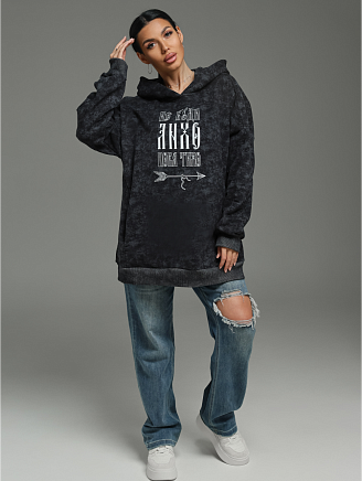 Женское худи Яхонт / Серый варенка