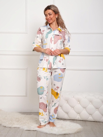 Женская пижама Лиадан / молочный