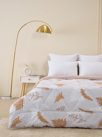 Одеяло всесезонное "Лебяжий пух" Уют / Лунный папоротник