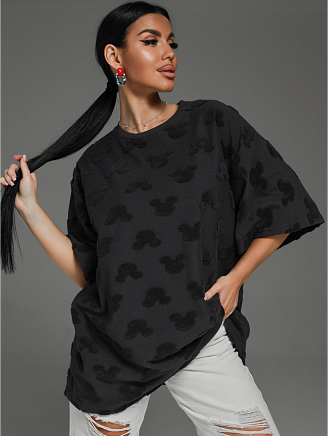 Женская футболка Ирбис / Махра, серый