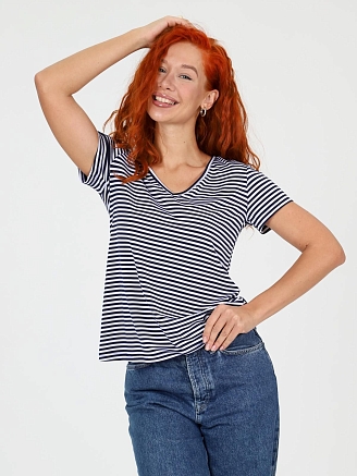 Женская футболка Лимона / Темно-синий